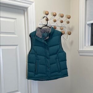 L.L. Bean - Goose Filled Puffer Quilted Vest - Teal M